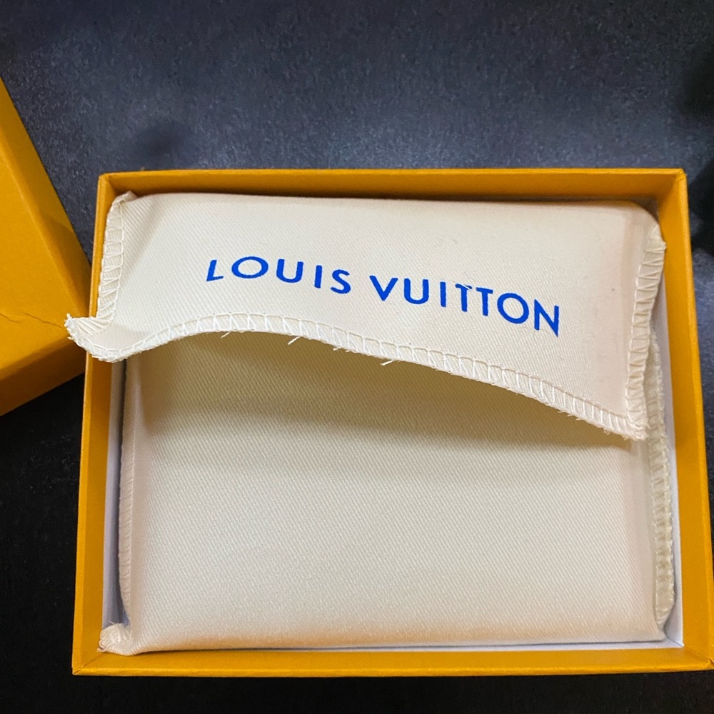 All black L V wallet